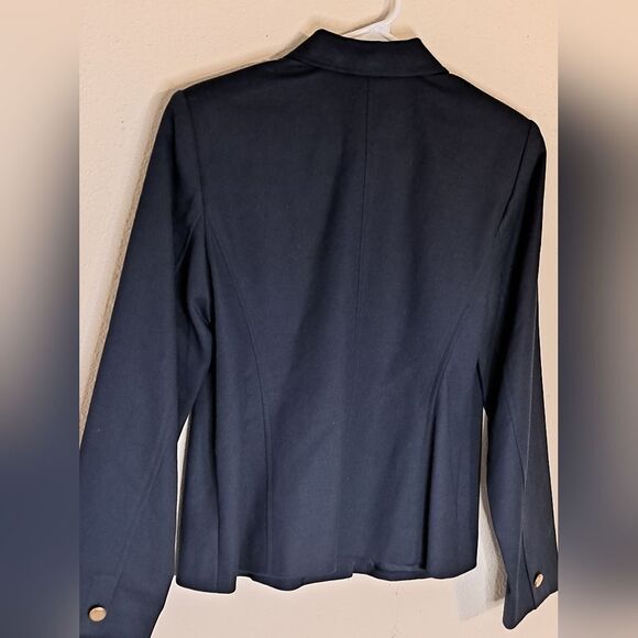 Rafaella Nautical blue blazer suit jacket size 12 petite NWT - Picture 4 of 6